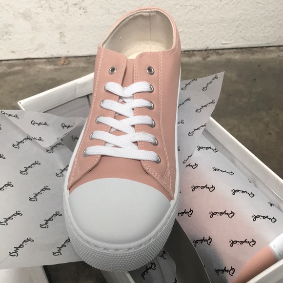 Mauve Rubber Cap Toe Lace Up Sneaker - Picture 6 of 8